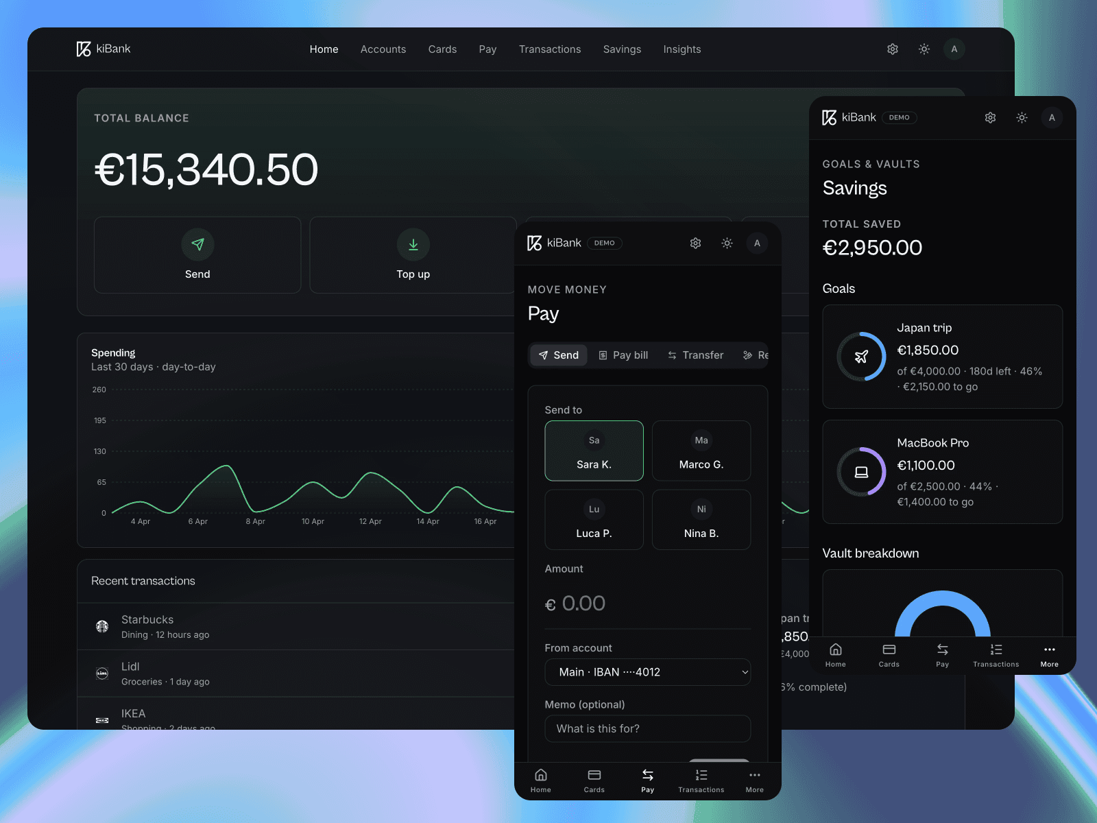 kiBank: a consumer bank, designed and built end-to-end